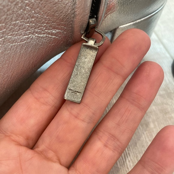 Saint Laurent silver Lou Lou booties size 39 - Picture 5 of 8